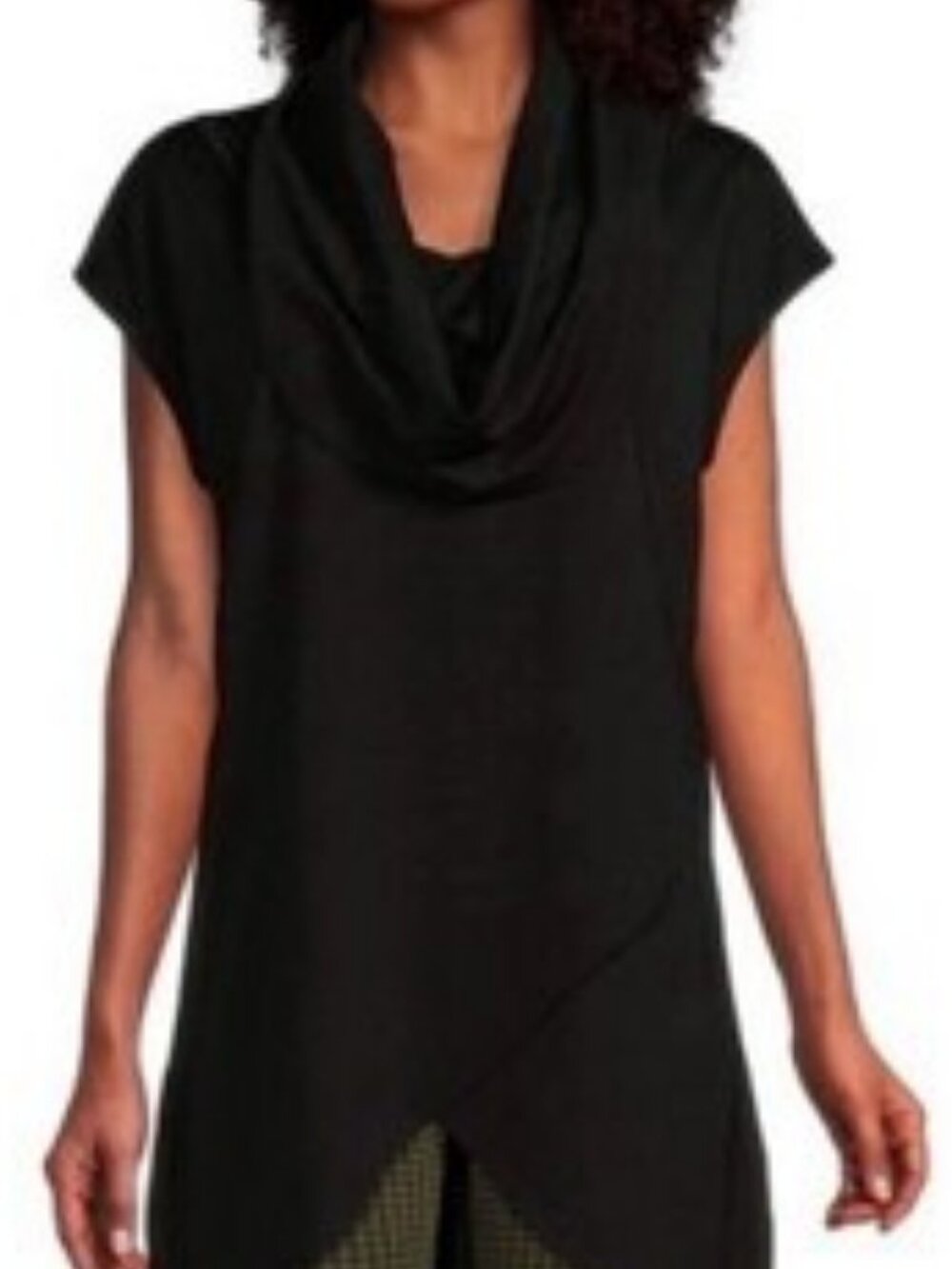 Joseph Ribkoff cowl neck cap sleeve tunic/mini dress black women's size 8